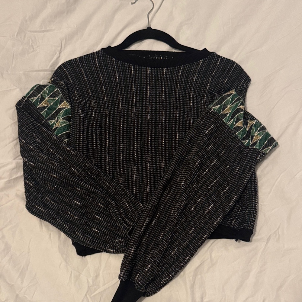 Urban Outfitters Holiday ready Metallic Geometric Knit Sweater – XS